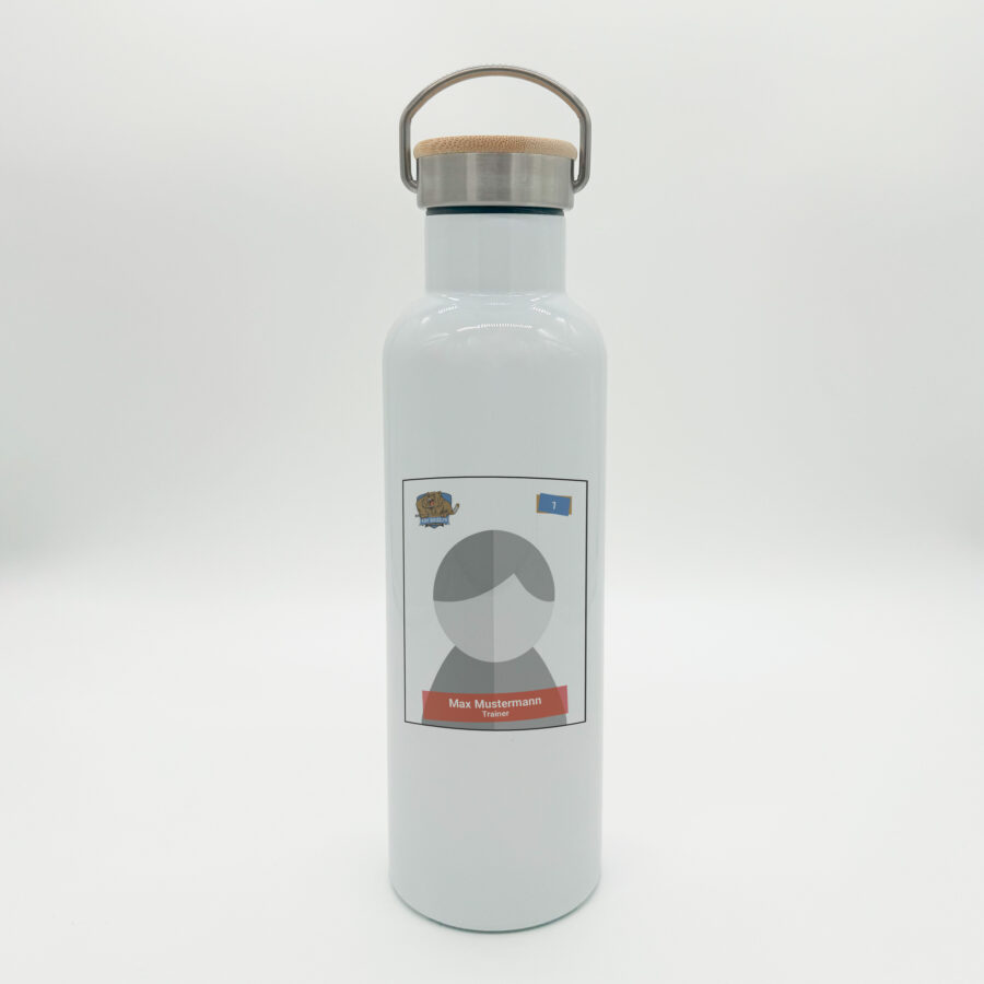 Trinkflasche mit Bambusdeckel – ESV Grizzlys Bergkamen